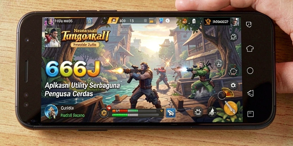 Tampilan utama aplikasi Utility 666J yang user-friendly.
