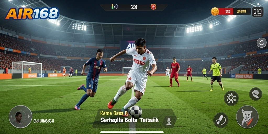 Tampilan luar biasa gameplay AIR168 dengan aksi sepak bola yang memukau.