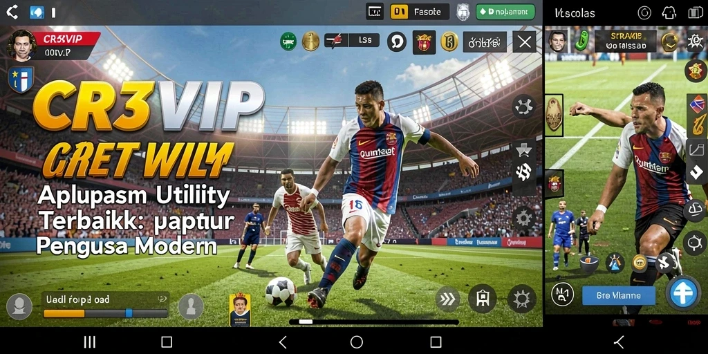 Tampilan utama CR7VIP dengan fitur Utility yang mudah diakses.