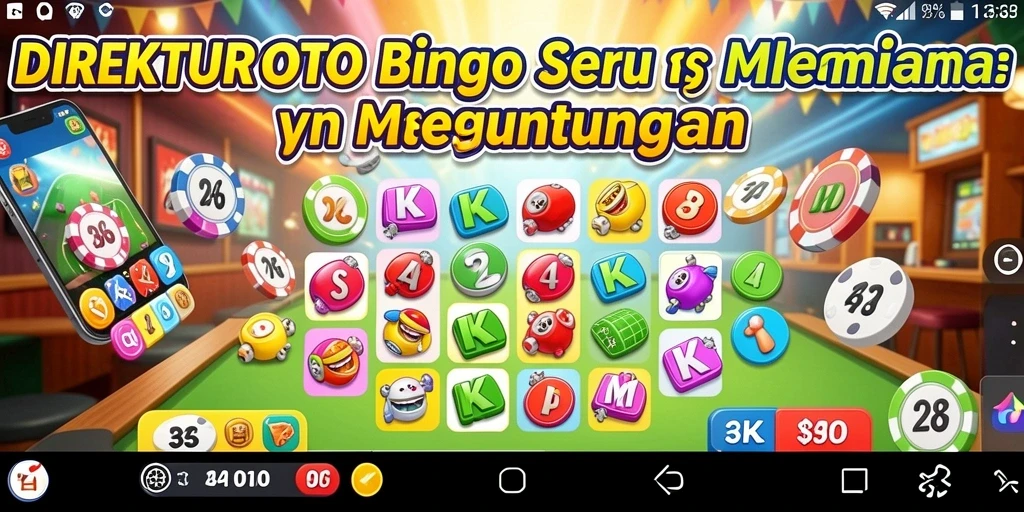Tampilan gameplay menarik dari DIREKTURTOTO saat bermain Bingo.