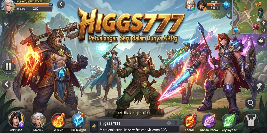 Tampilan gameplay HIGGS777 yang menarik dan sangat memukau.