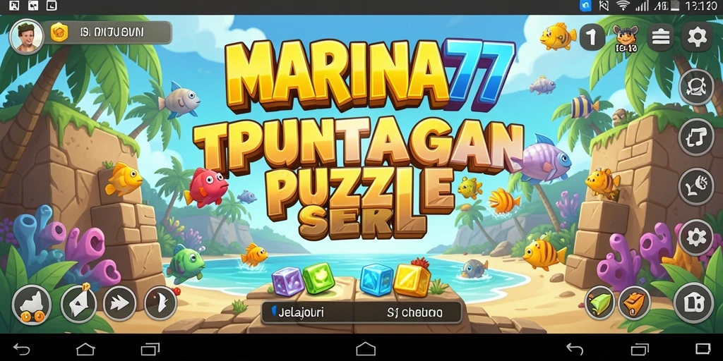 Tampilan gameplay MARINA77 dengan berbagai tantangan puzzle.