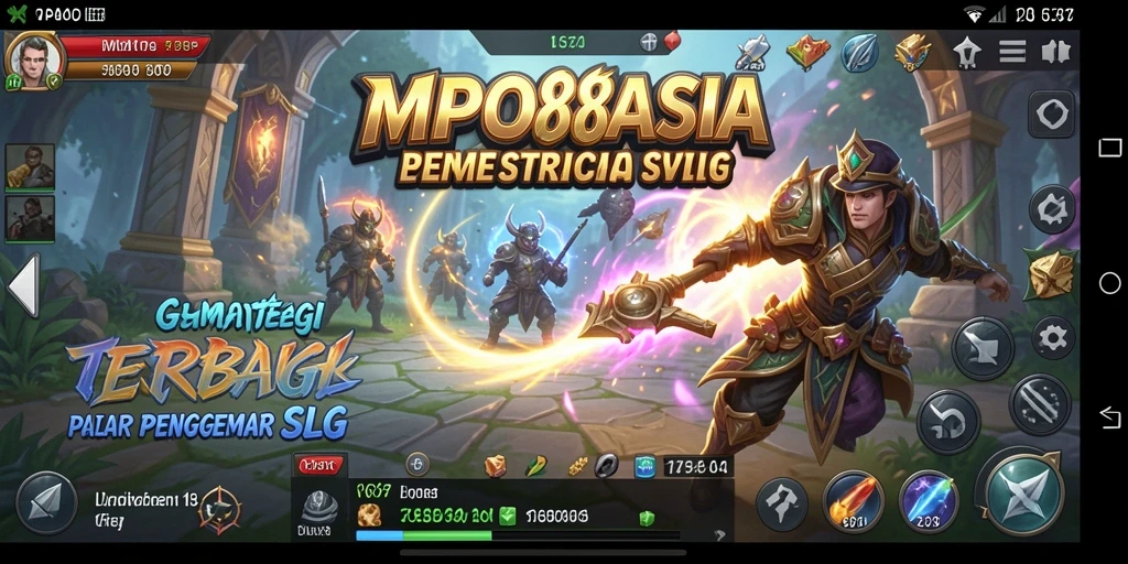 Screenshot dari gameplay MPO88ASIA menampilkan pertempuran strategi yang seru.
