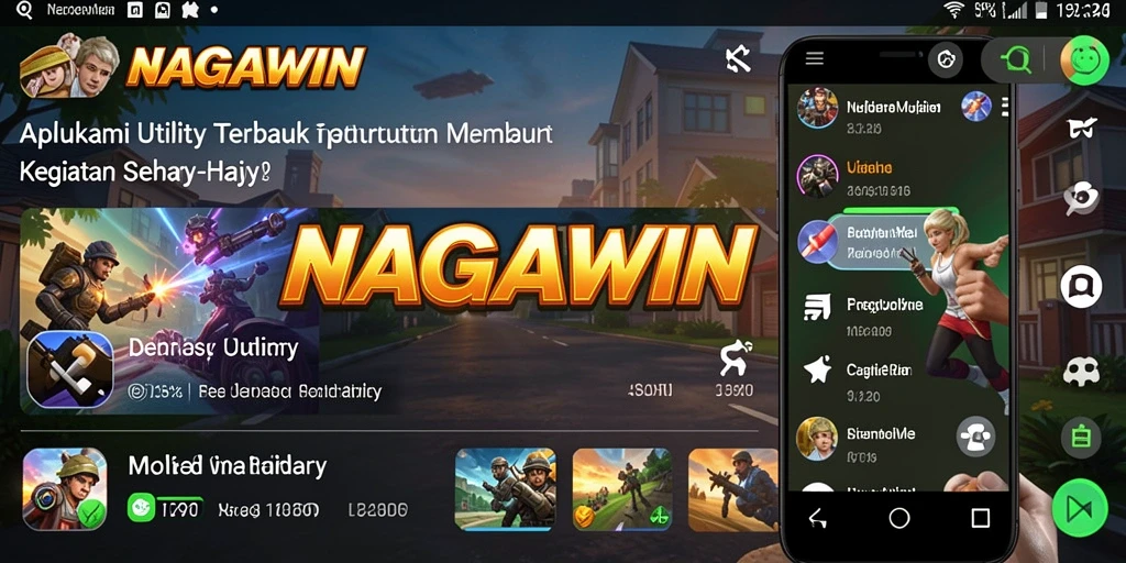 Tampilan antarmuka yang sederhana dan fungsional dari NAGAWIN.