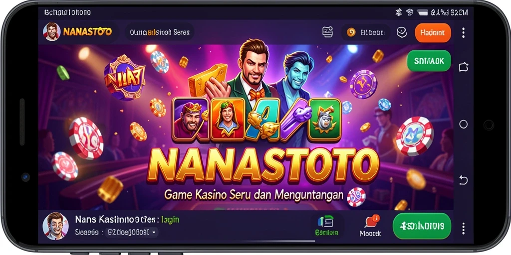 Tampilan menarik dari gameplay Kasino NANASTOTO yang seru.