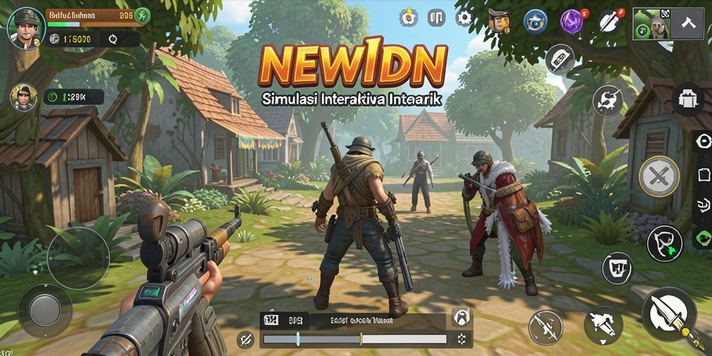 Tangkapan layar NEWIDN menampilkan pengalaman gameplay simulasi yang mendalam.