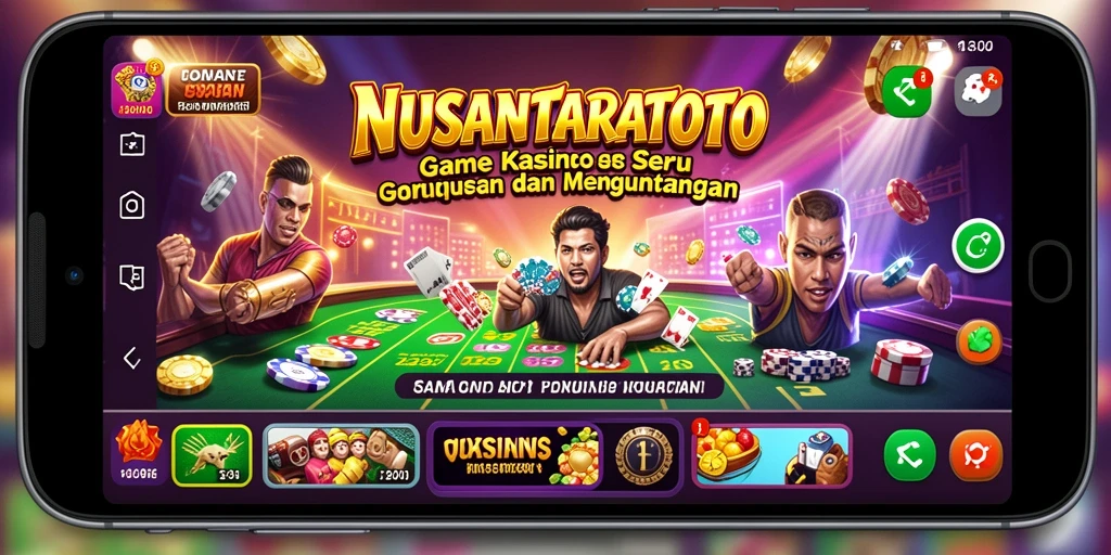 Screenshot utama NUSANTARATOTO menampilkan gameplay Kasino yang menarik.