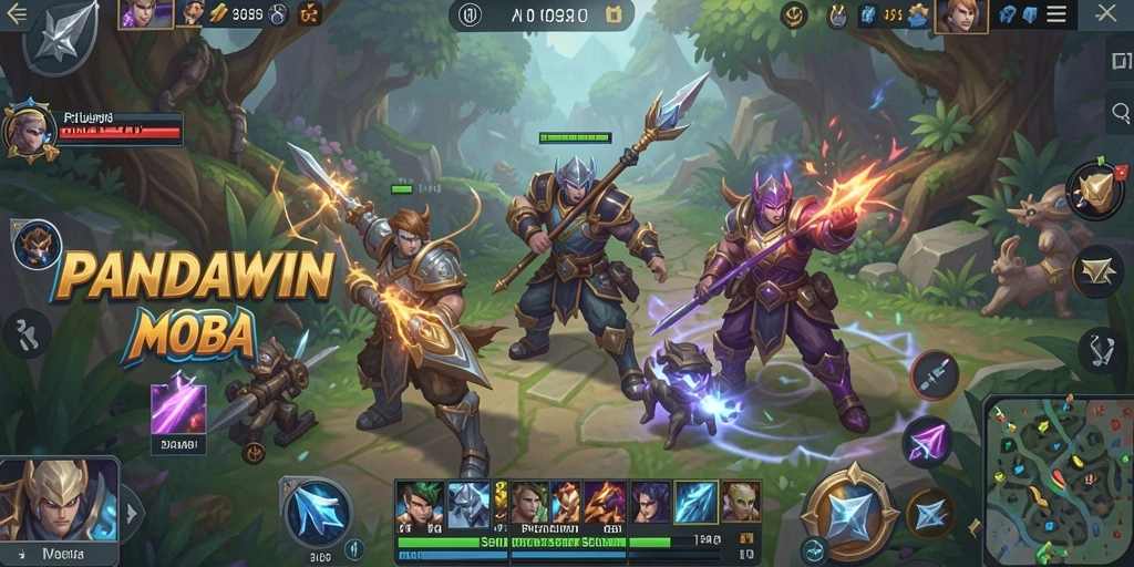 Tampilan gameplay seru dan menegangkan di PANDAWIN.
