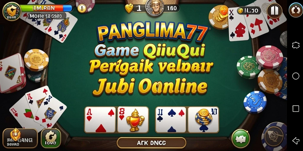 Tampilan gameplay seru dari PANGLIMA77 yang penuh strategi QiuQiu.