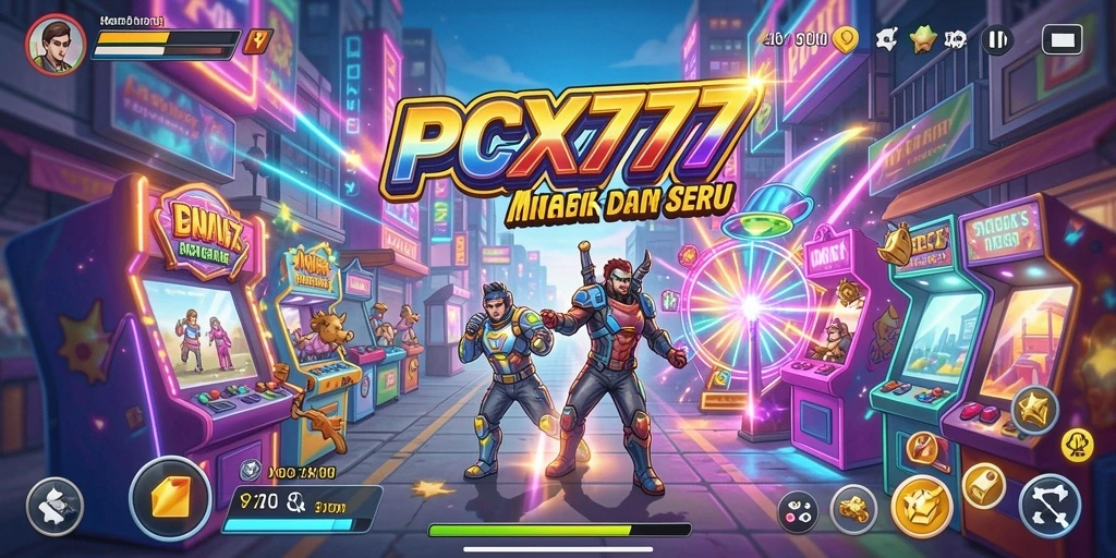 Tampilan gameplay PCX777 yang seru dan penuh warna.