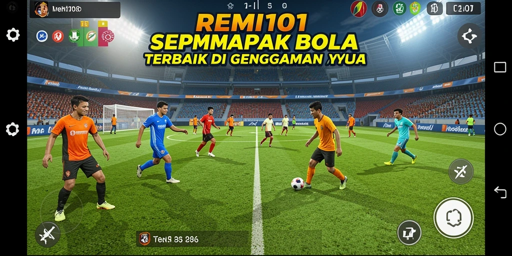 Tampilan menarik dari REMI101 yang menampilkan aksi sepak bola yang mendebarkan.