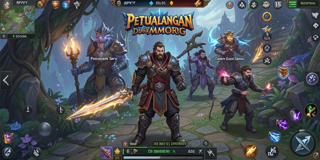 Tangkapan layar gameplay RPYYY yang menampilkan aksi seru dalam dunia MMORPG.