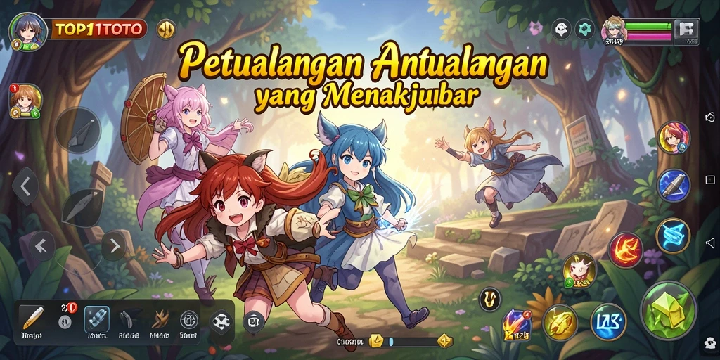 Menampilkan aksi seru dalam gameplay Anime TOP1TOTO.
