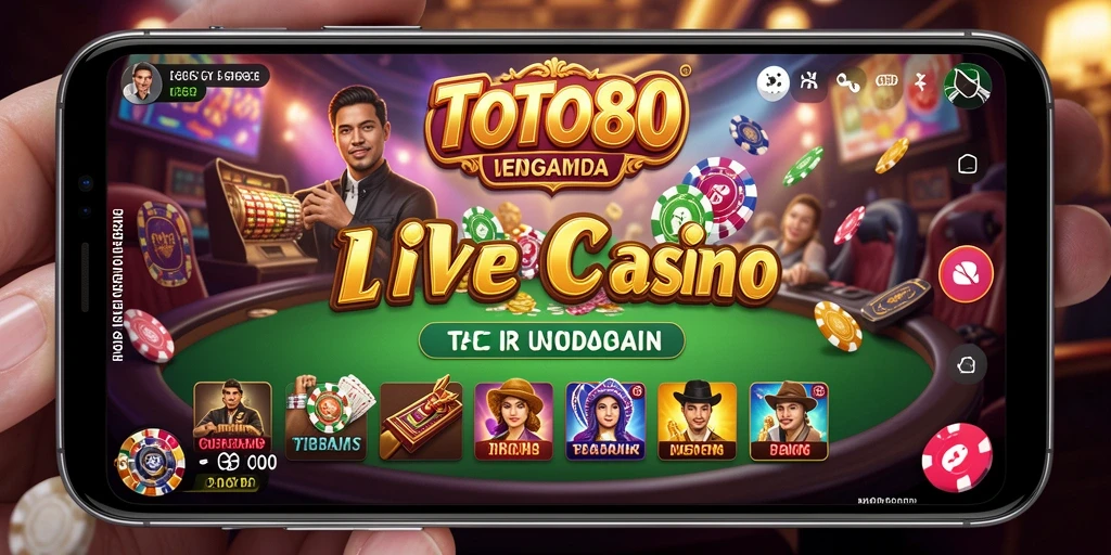 Tampilan gameplay seru TOTO80 dengan dealer langsung dan interaksi real-time.