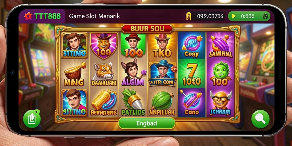 Screenshot gameplay TTT888 menampilkan serunya bermain slot.