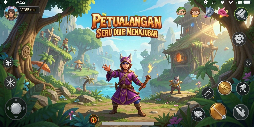 Gameplay menakjubkan VC55 dalam petualangan seru.